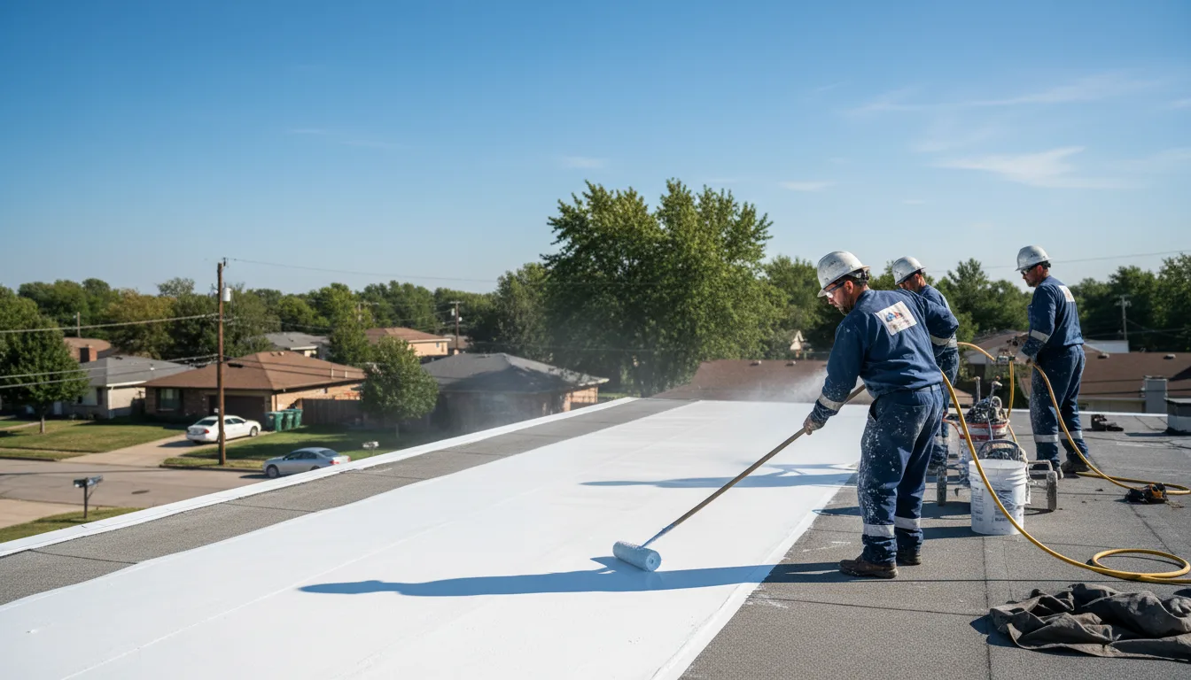 Commercial roof coating in Savoy, MA near me